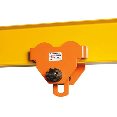 Bison Lifting Equipment 5 Ton Plain Trolley, 3.94" - 7.09" PT050